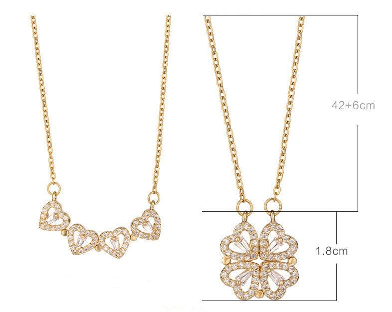 image-Variety Four-leaf Clover Non-fading Light Luxury Titanium Steel Necklace