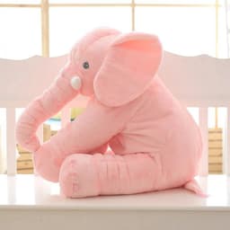 image-Soft Comfort Elephant Plush Toy Accompany Sleeping Baby Sleep Child Pillow Leather Shell