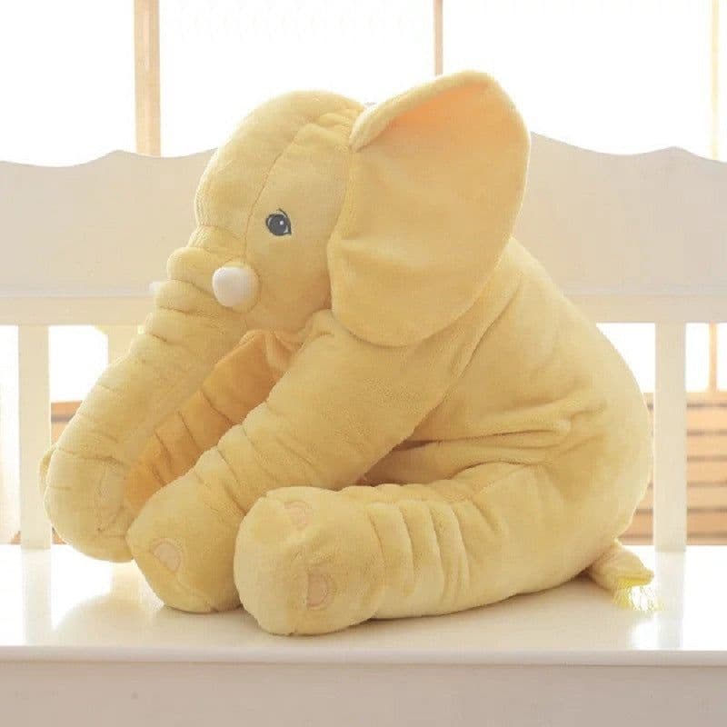 image-Soft Comfort Elephant Plush Toy Accompany Sleeping Baby Sleep Child Pillow Leather Shell