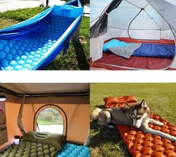 image-Outdoor Camping Inflatable Honeycomb Mattress Tent Sleeping Mat