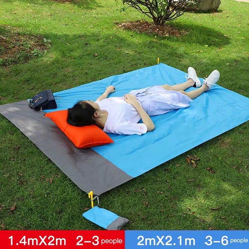 image-Portable Waterproof Picnic Mat Beach Mat Pocket Blanket