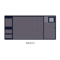 image-ins retro multifunctional business office home waterproof large computer desk mat pu mouse pad