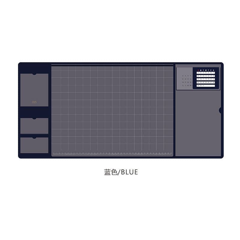 image-ins retro multifunctional business office home waterproof large computer desk mat pu mouse pad