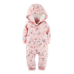 image-Long-sleeved fleece baby clothes romper