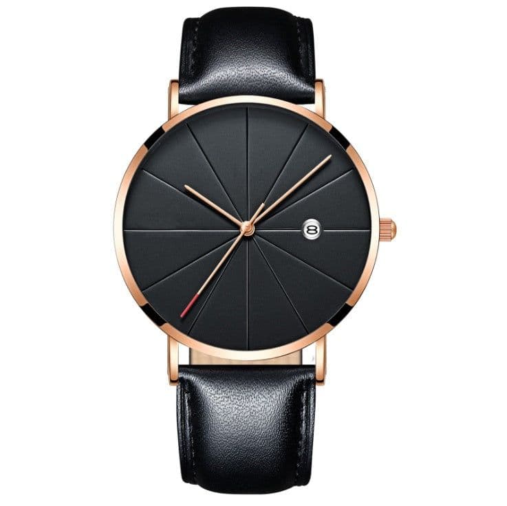 image-Simple calendar watch male creative waterproof quartz watch