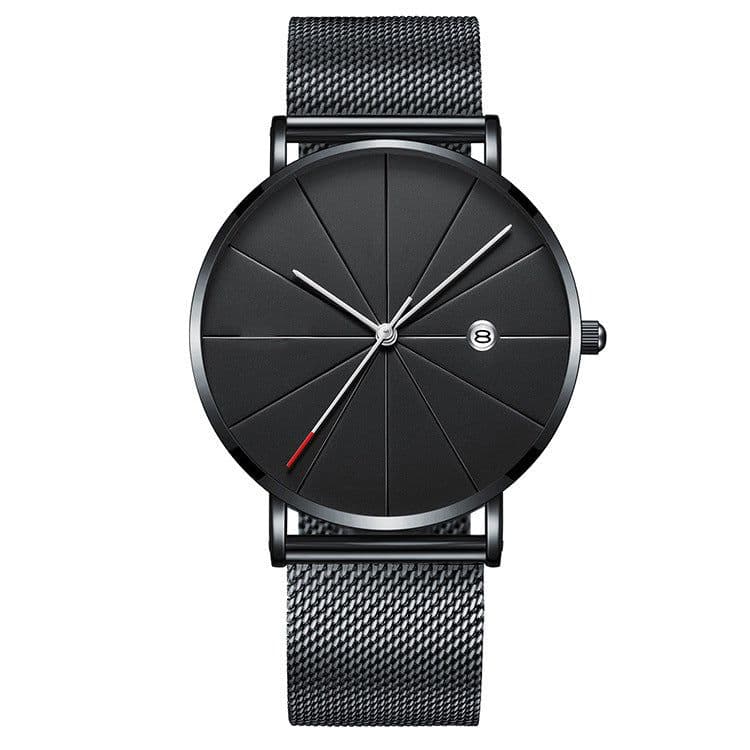 image-Simple calendar watch male creative waterproof quartz watch