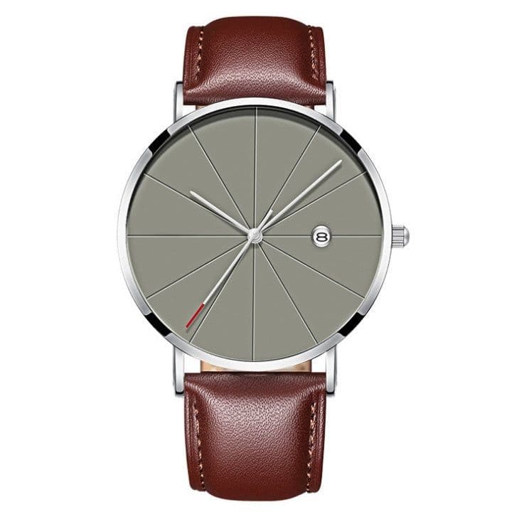 image-Simple calendar watch male creative waterproof quartz watch