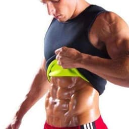 image-MEN'S BODY SHAPING NEOPRENE SAUNA VEST With LOGO