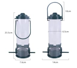 image-Pet Bird Feeder Feed Station Hanging Garden Plastic Birds Food Dispenser Feeders Outdoor Tree Garden Decoration