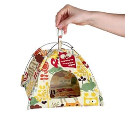image-New Hanging Canvas Parrot Tent Bird Cage Pet Universal Bird Tent Hammock Small Pet Nest