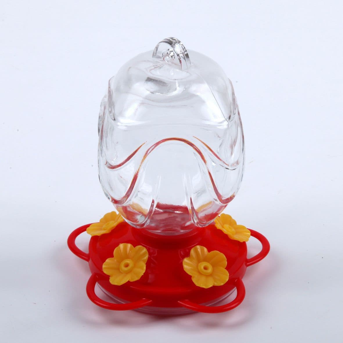 image-Painted Glass Feeder Glass Garden Decoration