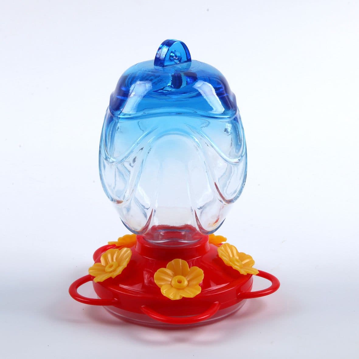 image-Painted Glass Feeder Glass Garden Decoration