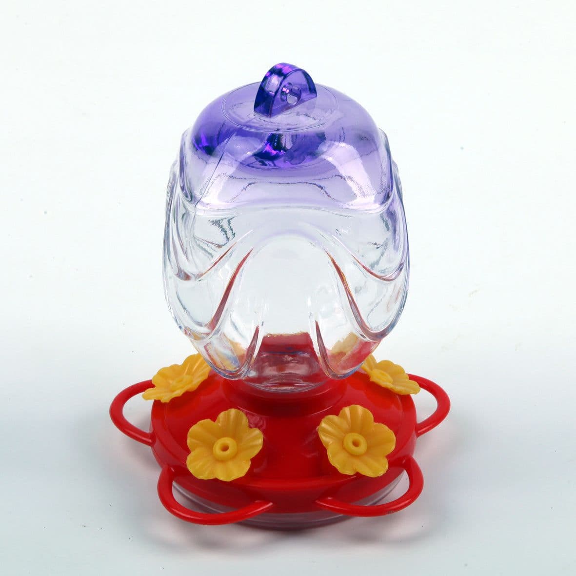 image-Painted Glass Feeder Glass Garden Decoration