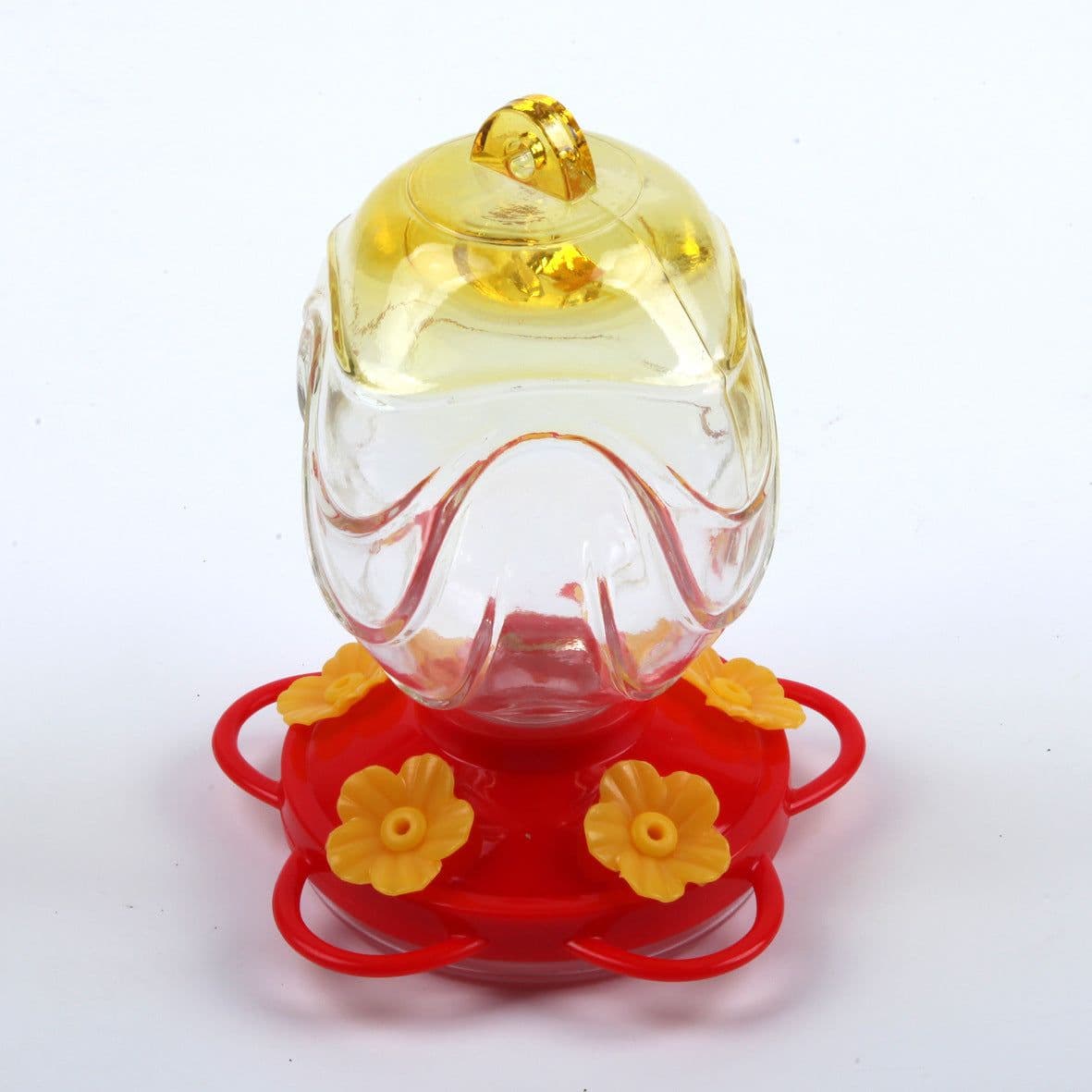 image-Painted Glass Feeder Glass Garden Decoration