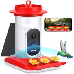 image-Intelligent Visual Hummingbird Water Feeder 5MP Pixel Outdoor HD