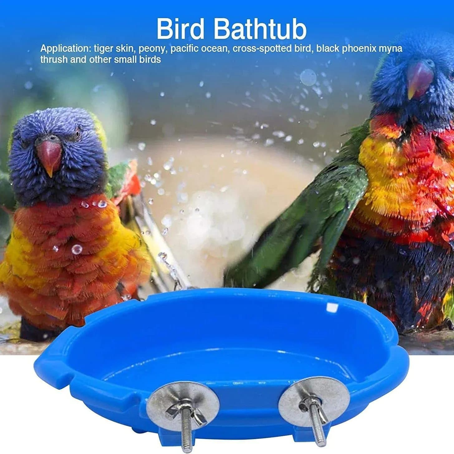 image-Multifunctional Feeder Bird Bathtub