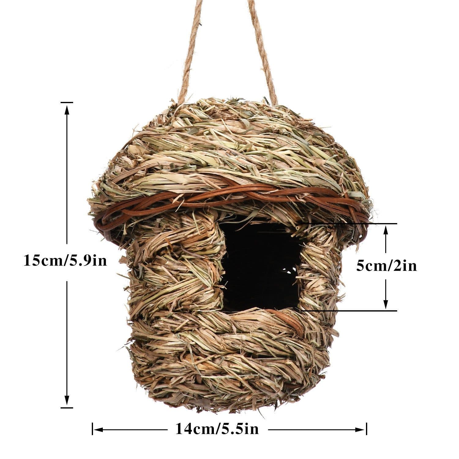 image-Straw Bird Nest Creative Handmade Finish