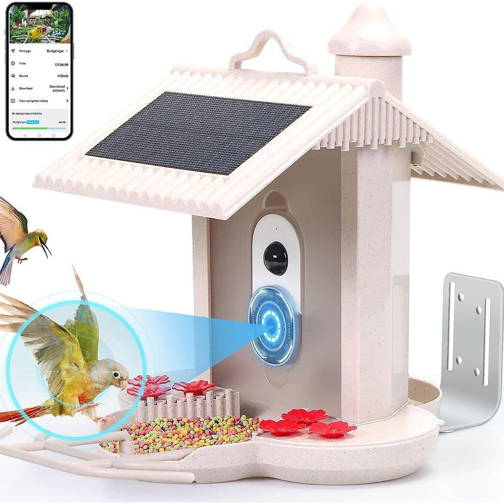 image-Intelligent Feeder 160 Degree Wide Angle AI Identify Birds