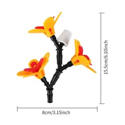 image-Outdoor Garden Courtyard Wine Bottle Bird Landscape Decoration Bird Feeder