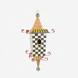 image-Metal Bird Feeder Creative Pattern Birdhouse Hanging Decor Garden Yard Window Parrot Feeding Pendant Decoration