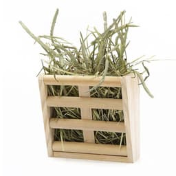 image-Wooden Grass Rack And Food Box Rabbit Chinchilla