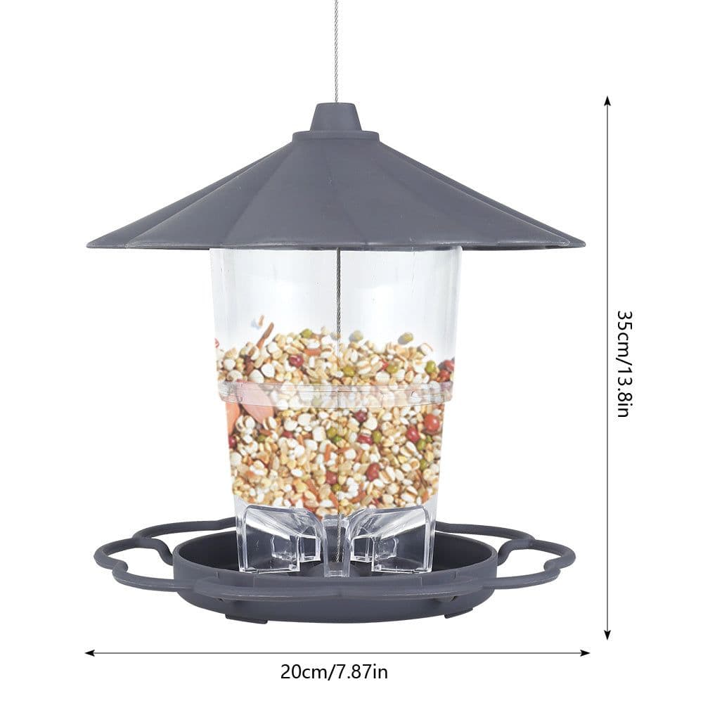 image-Opvouwbare Wilde Vogels Feeder Opknoping Birdcage Tuin Yard Outdoor Decoratie Met Afneembaar Dak Grote Capaciteit Bowls