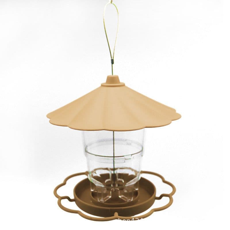 image-Opvouwbare Wilde Vogels Feeder Opknoping Birdcage Tuin Yard Outdoor Decoratie Met Afneembaar Dak Grote Capaciteit Bowls