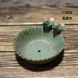 image-European Style Zakka Bird Feeder, Ceramic Fruit Plate, Creative Bird Flower Pot Kiln, Fleshy Flower Pot Assortment