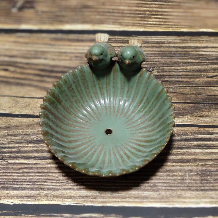 image-European Style Zakka Bird Feeder, Ceramic Fruit Plate, Creative Bird Flower Pot Kiln, Fleshy Flower Pot Assortment