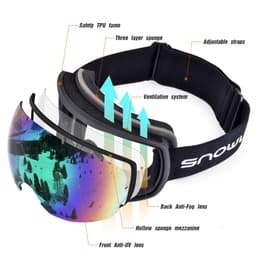 image-New double-layer anti-fog ski goggles, mountaineering ski goggles, men's and women's snow glasses card myopia