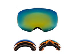 image-Compass ski glasses for men and women double-layer lens anti-fog spherical surface with magnets can be changed mountaineering goggles