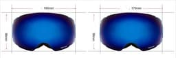 image-Compass ski glasses for men and women double-layer lens anti-fog spherical surface with magnets can be changed mountaineering goggles