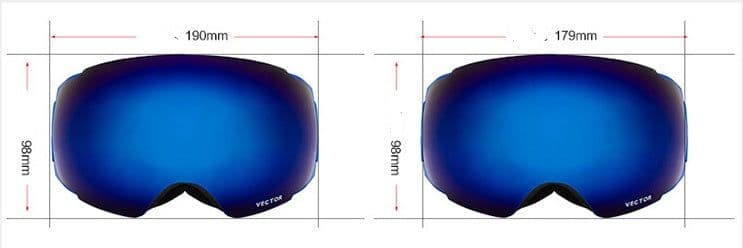 image-Compass ski glasses for men and women double-layer lens anti-fog spherical surface with magnets can be changed mountaineering goggles