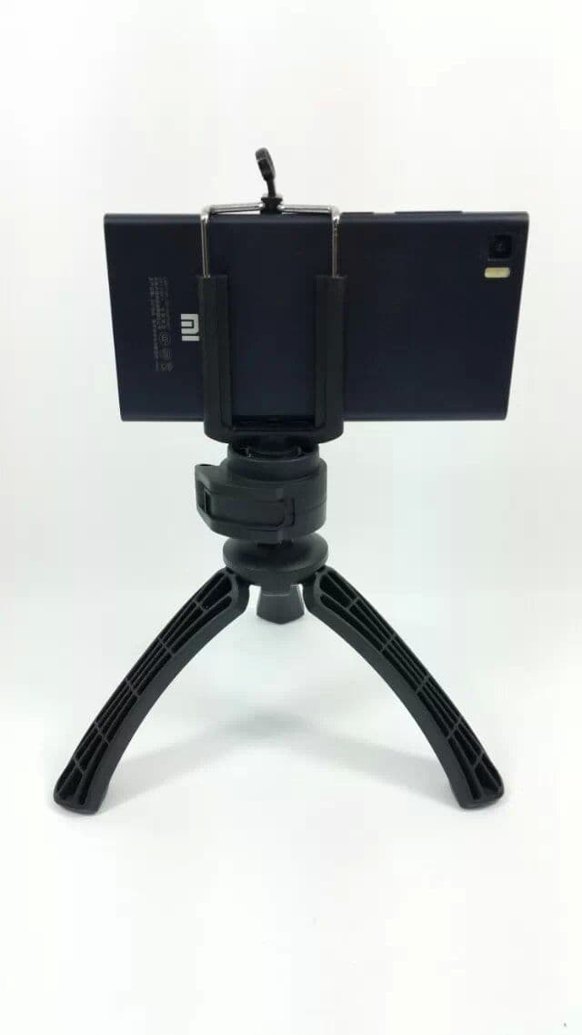image-Compatible with Apple, Portable and adjustable Tripod Stand Holder for , Cellphone and Camera (black)