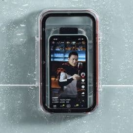 image-BathroomMobile Phone Box WaterproofStand Toilet Storage Artifact Toilet Bath Rack Kitchen Chase Drama Watching TV