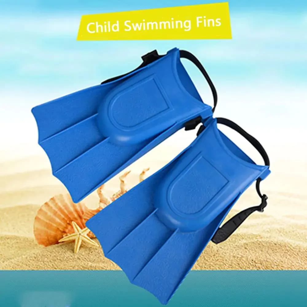image-Child Adjustable Swimming Fins Diving Flippers Silicone