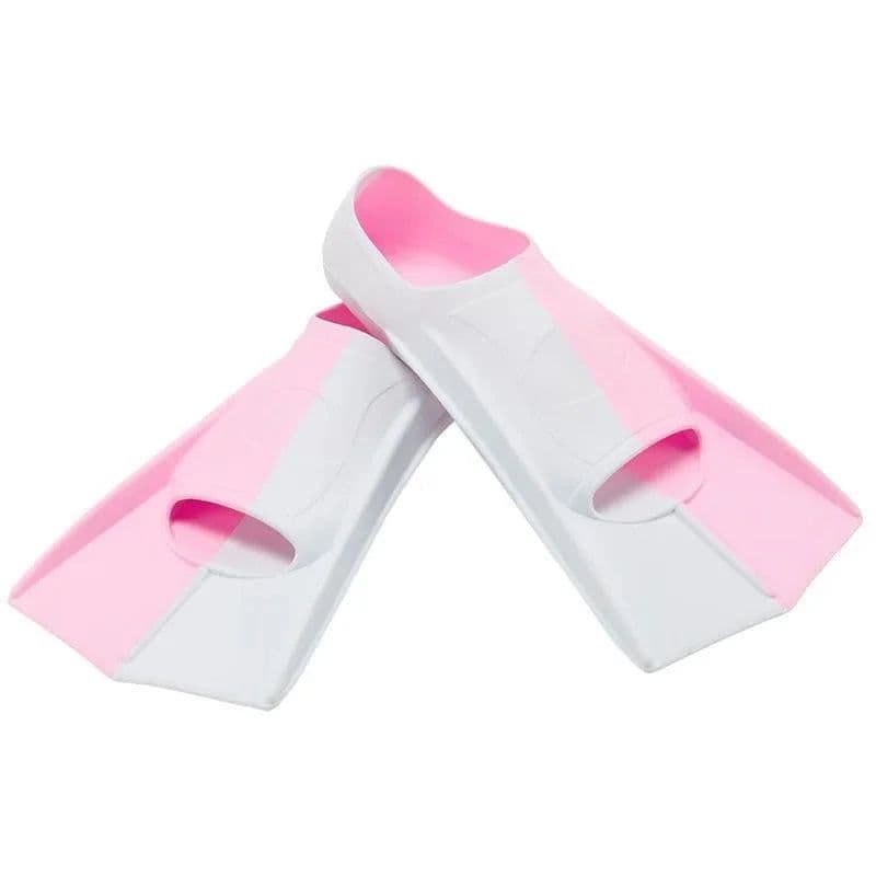 image-Swimming Fins Silicone Short Frog Flippers Adults Kids