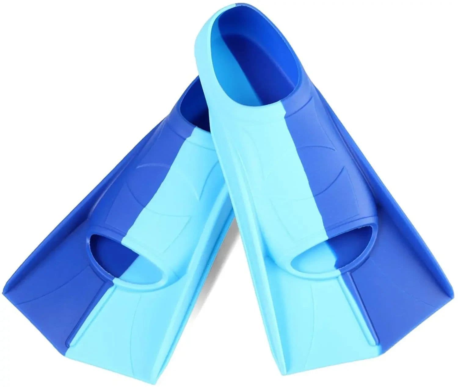 image-Swimming Fins Silicone Short Frog Flippers Adults Kids