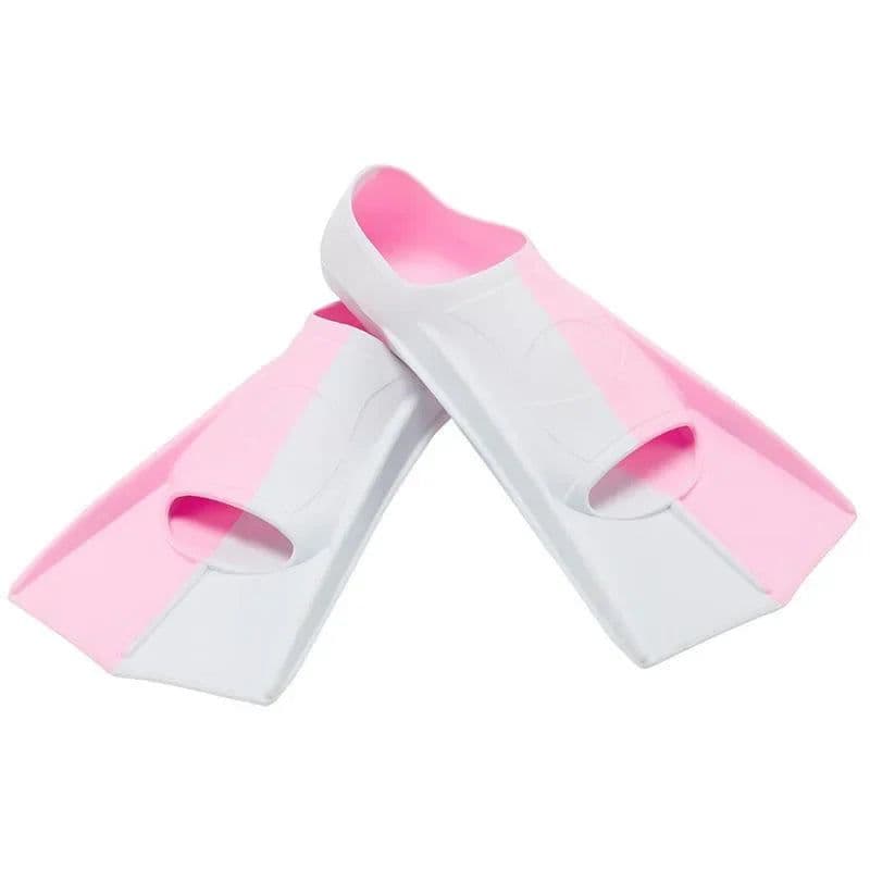 image-Swimming Fins Silicone Short Frog Flippers Adults Kids