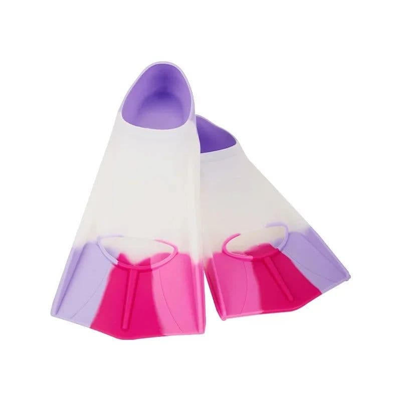 image-Swimming Fins Silicone Short Frog Flippers Adults Kids