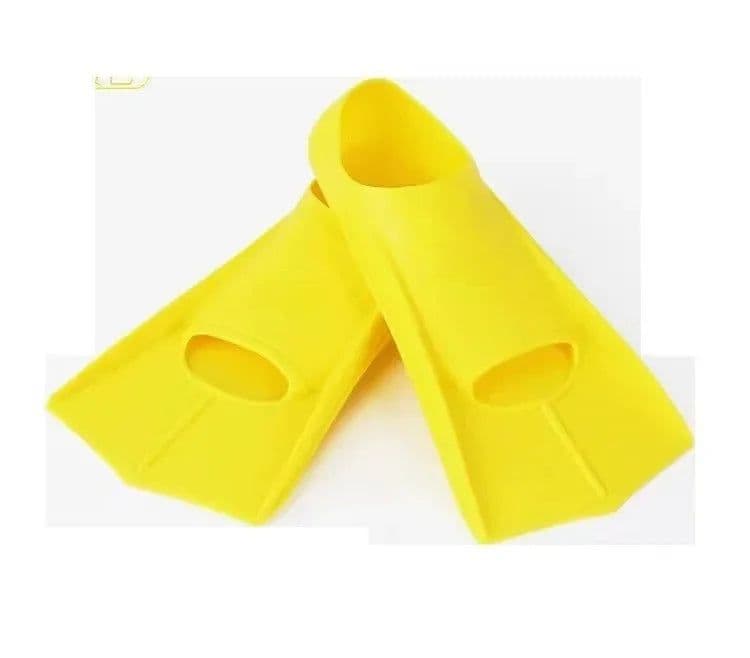 image-Swimming Fins Silicone Short Frog Flippers Adults Kids