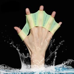 image-Silicone Swimming Fins Flipper Half Finger Webbed Gloves