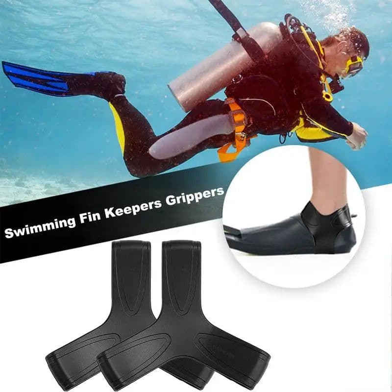 image-Scuba Fin Holder Silicone Swimming Fins Gripper Adults
