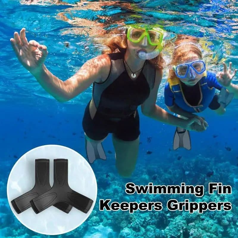 image-Scuba Fin Holder Silicone Swimming Fins Gripper Adults