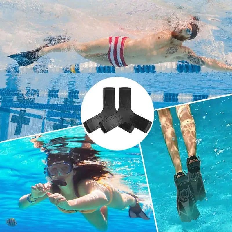 image-Scuba Fin Holder Silicone Swimming Fins Gripper Adults
