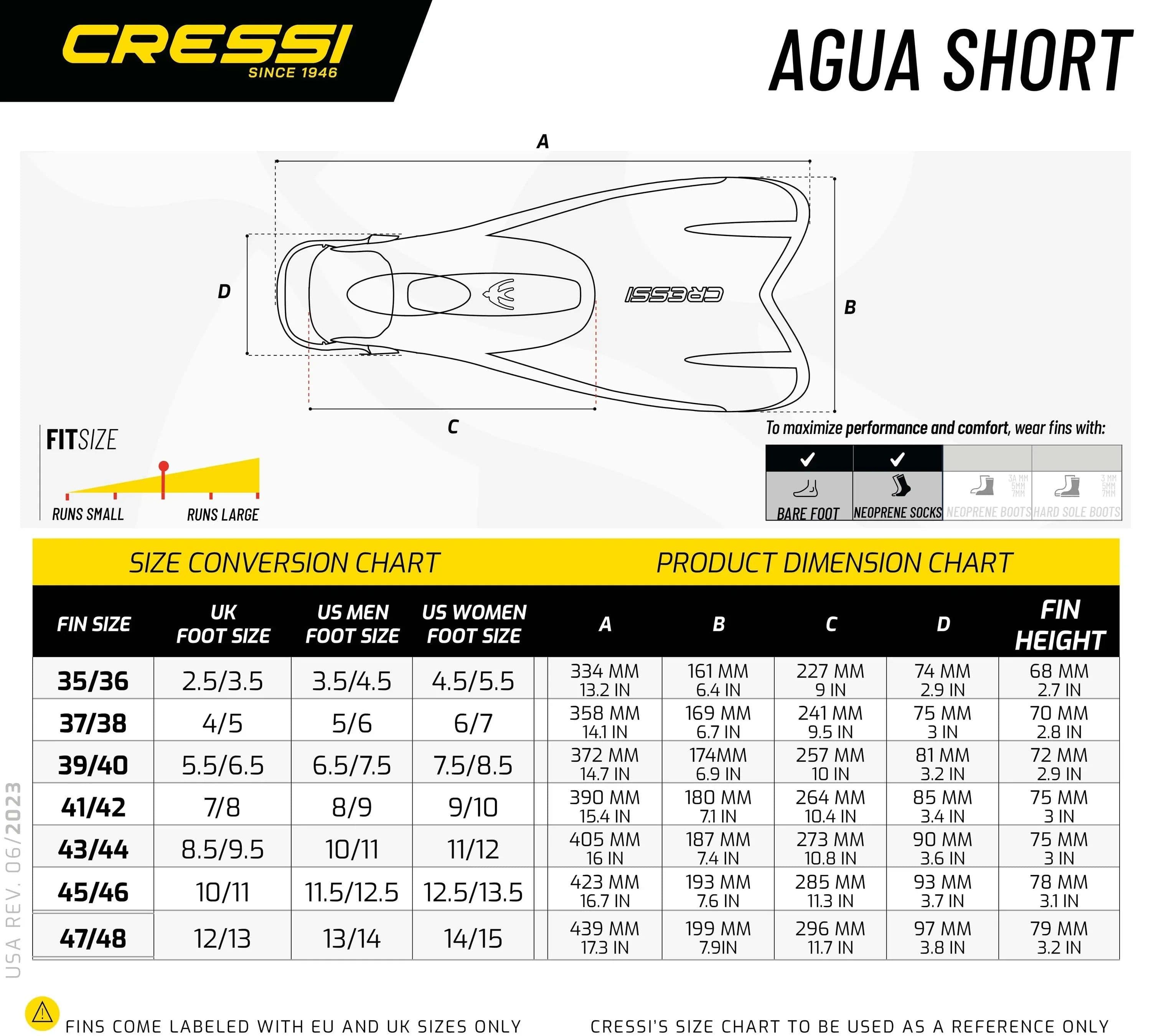 image-Cressi Agua Short Swim Fins