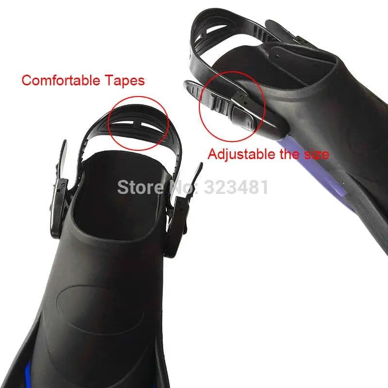 image-Powerpai SP-2200 Adjustable Diving Fins Flippers for Men Women