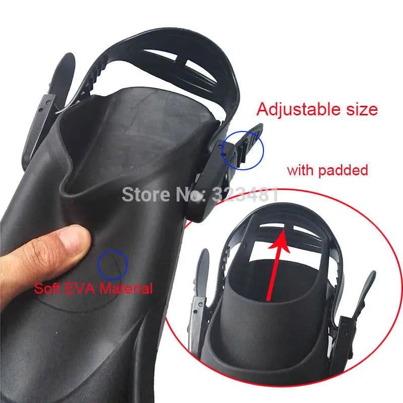 image-Powerpai SP-2200 Adjustable Diving Fins Flippers for Men Women