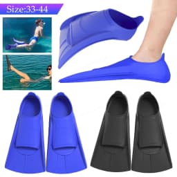 image-Silicone Swimming Fins for Kids & Adults - Training Flippers