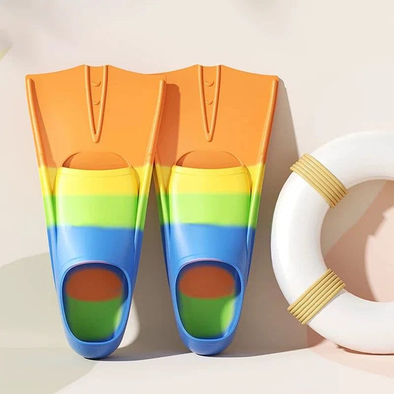 image-Swim Training Fins Silicone Scuba Diving Flippers